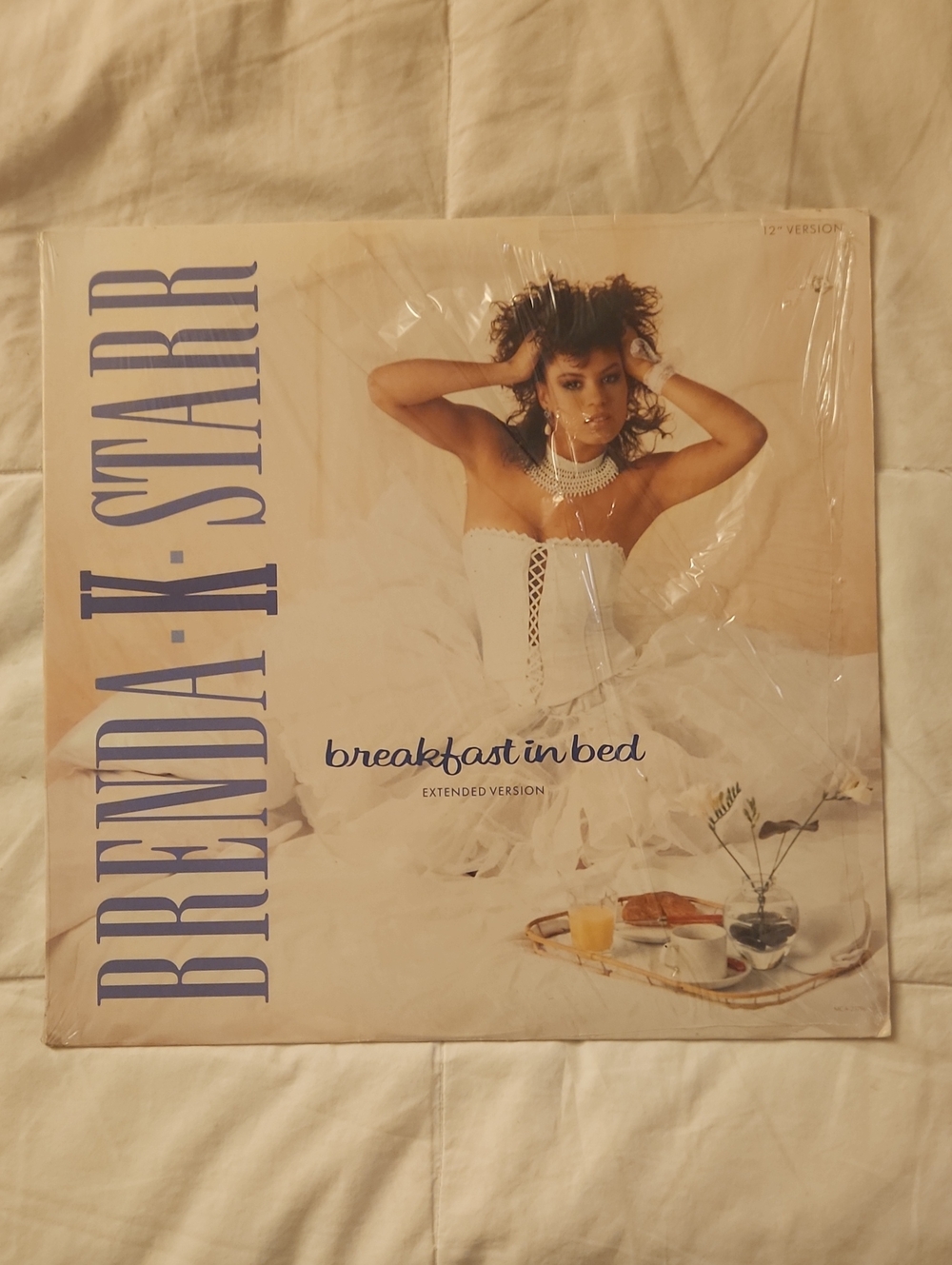 Brenda K Starr: 'Breakfast in Bed' 12" Vinyl Single 85% Sealed  30 Yrs Unplayed